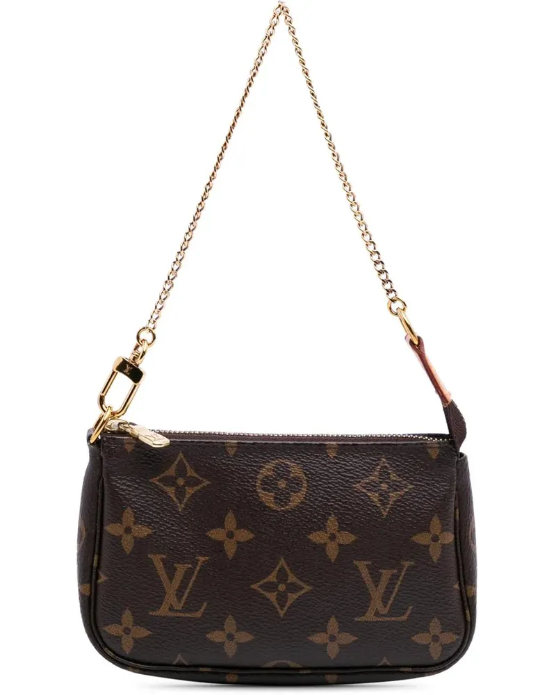 Louis Vuitton Crossbody Bags Monogram Mini Pochette Accessoires braun Braun