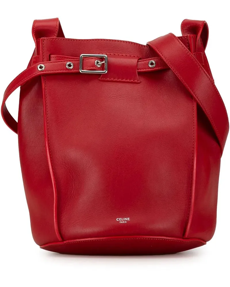 Celine Hobo Bags 2018 Leather Big Bag Bucket Crossbody rot Rot