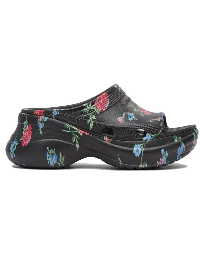Balenciaga Sandalen "Pool Crocs Slide schwarz Schwarz