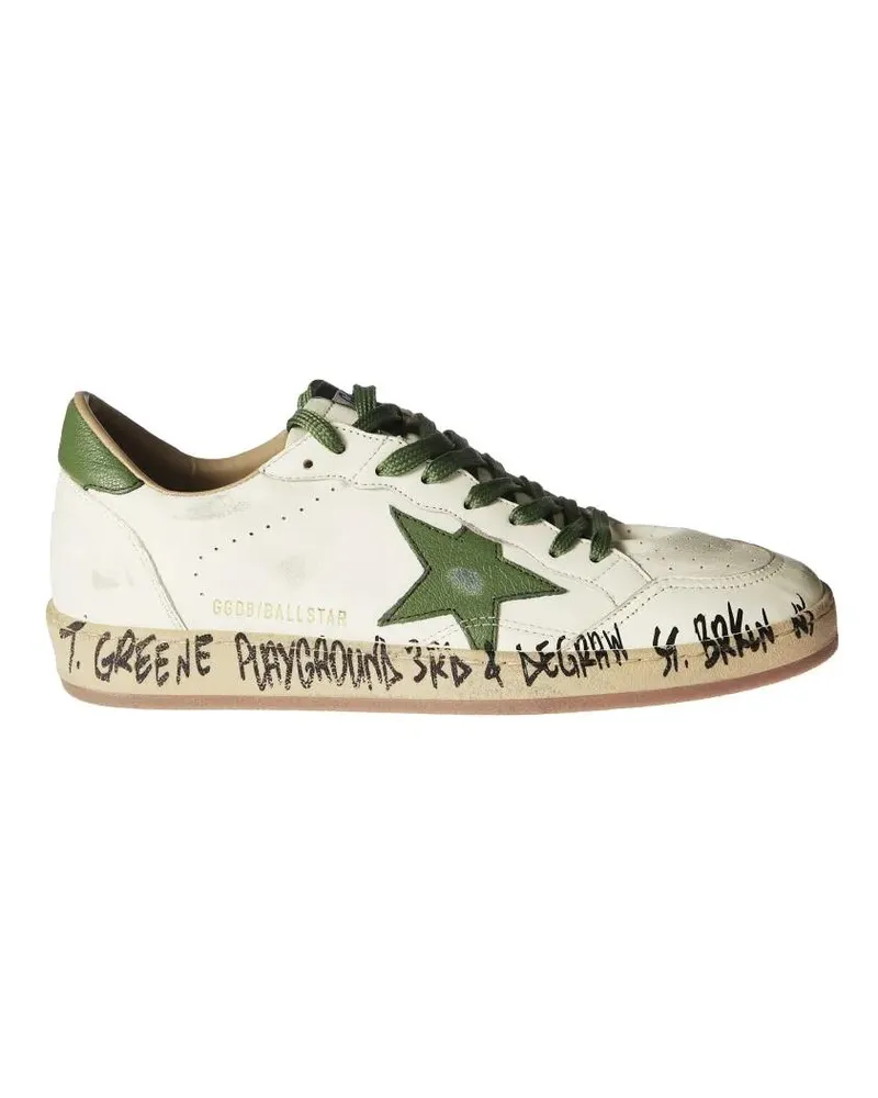 Golden Goose Low-Top Sneaker Ballstar Nappa Upper Toe Sneakers weiß Weiß