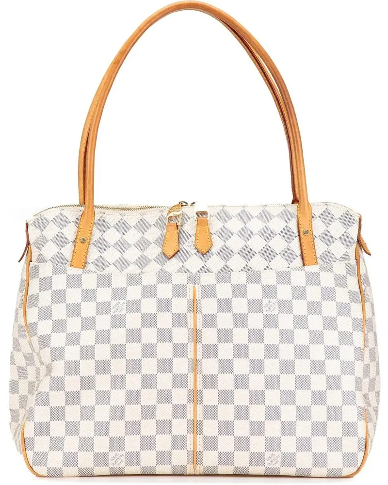 Louis Vuitton Hobo Bags Damier Azur Figheri GM weiß Weiß