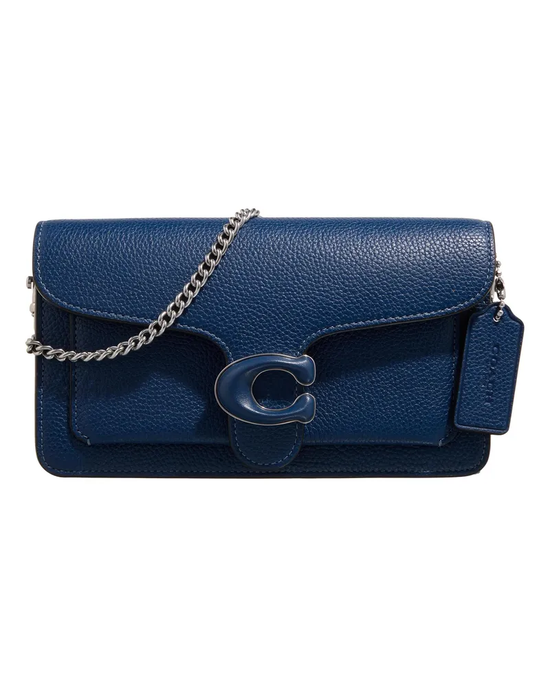 Coach Crossbody Bags Leather Covered C Closure Tabby Chain Clutch blau Blau
