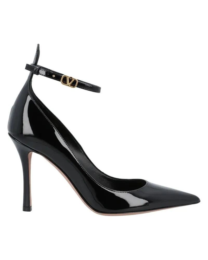 Valentino Garavani Hohe Schuhe Tan-Go Patent Leather Pump 100Mm Black schwarz Schwarz