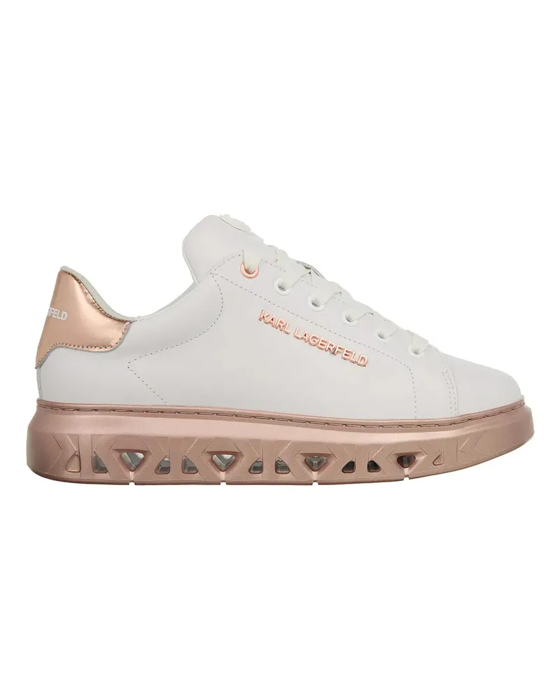 Karl Lagerfeld Low-Top Sneaker Kapri Kite Lo Lace Lthr weiß Weiß