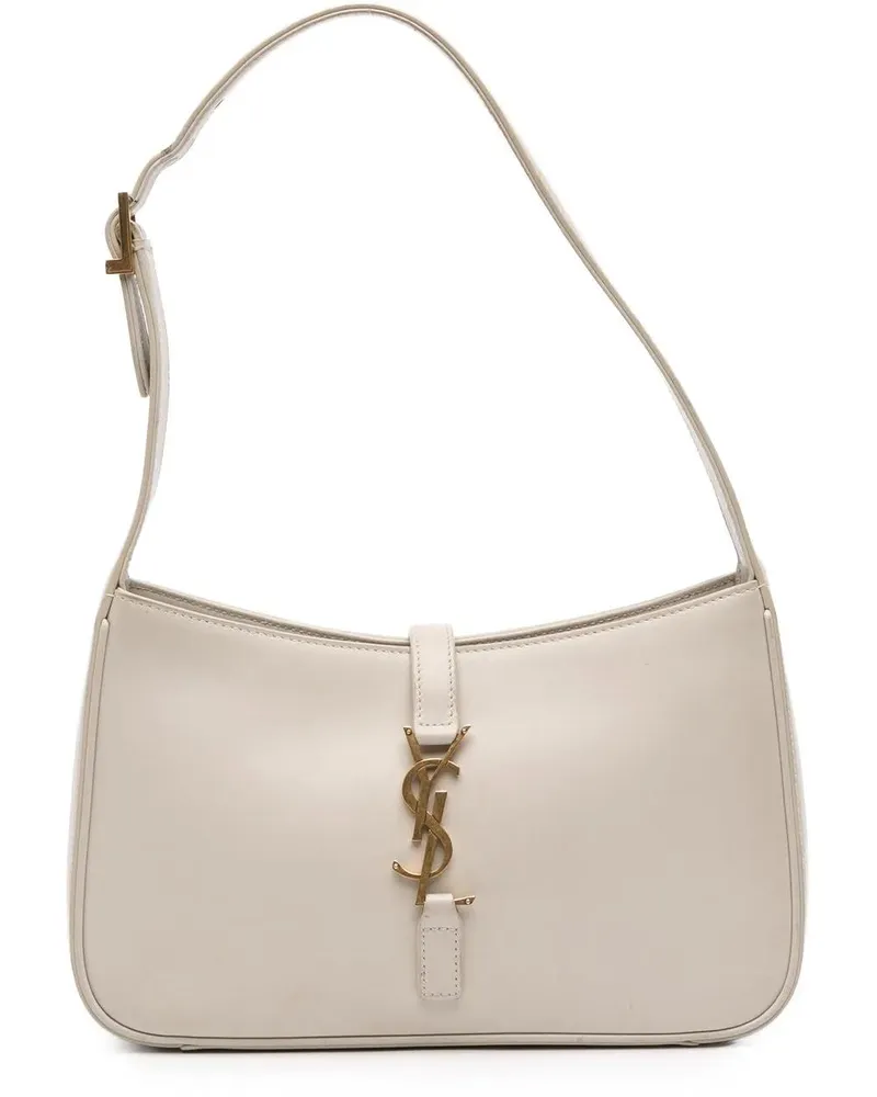 Saint Laurent Hobo Bags Leather Le 5 a 7 Shoulder Bag weiß Weiß
