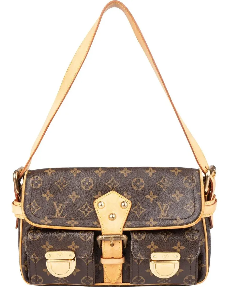 Louis Vuitton Crossbody Bags  Canvas Monogram Hudson PM Shoulder B braun Braun