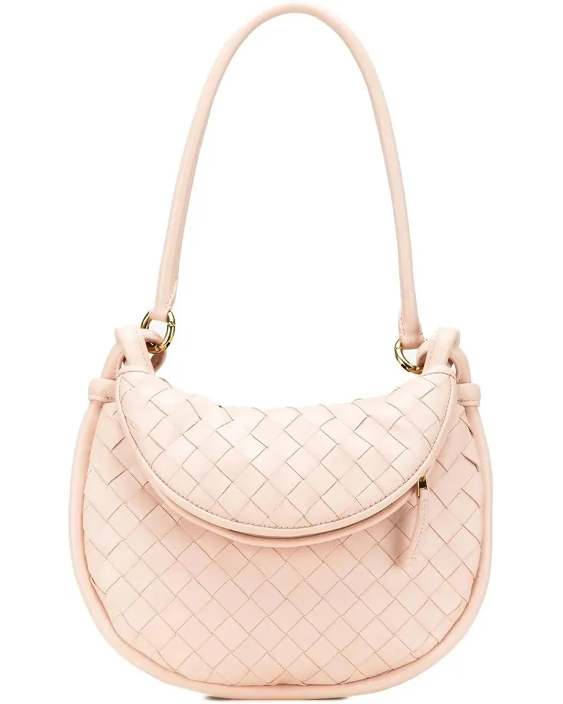 Bottega Veneta Hobo Bags 2012-2024 Small Nappa Intrecciato Gemelli Hobo rosa Gold