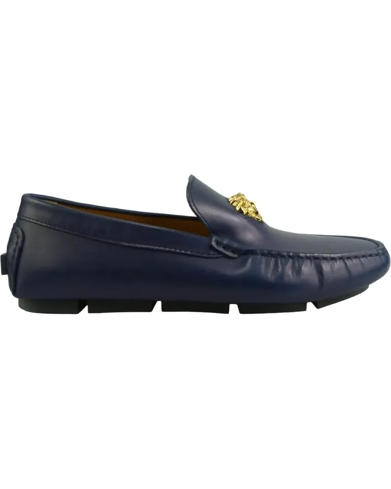 Versace Loafer Mocassino driver la medusa navy blau Blau