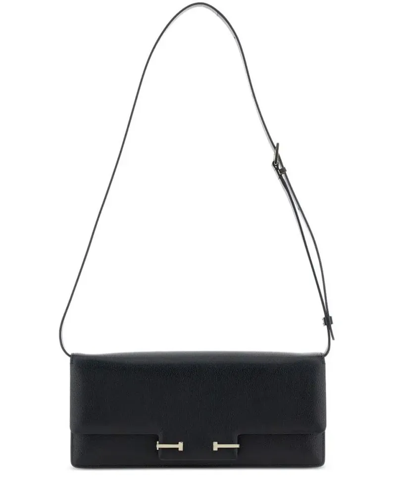 Tom Ford Hobo Bags Black Leather Rectangular Shoulder Bag schwarz Schwarz