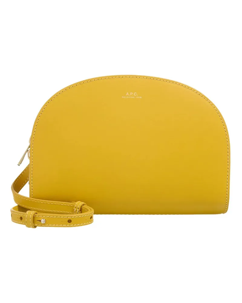 A.P.C. Hobo Bags Demi-Lune Crossbody Bag - Leather - Yellow gelb Gelb