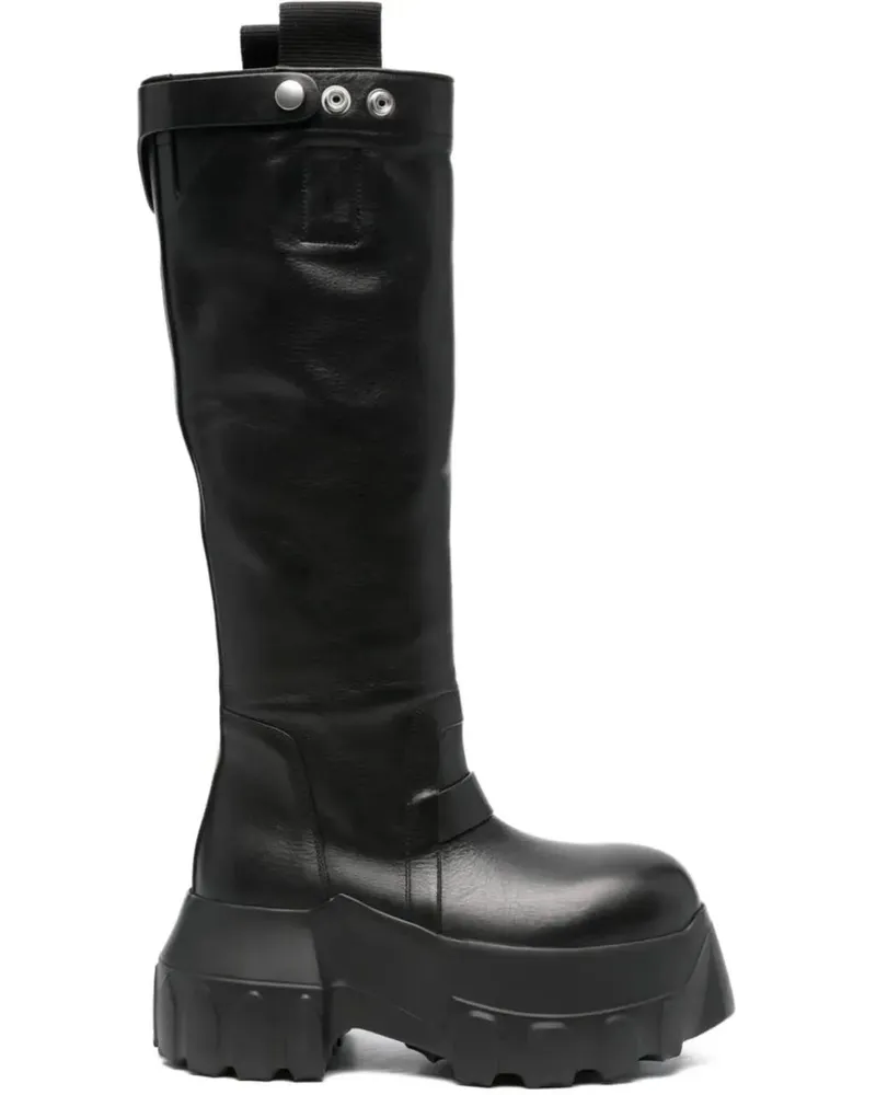 Rick Owens Stiefel Pull On Mega Tractor Black schwarz Schwarz