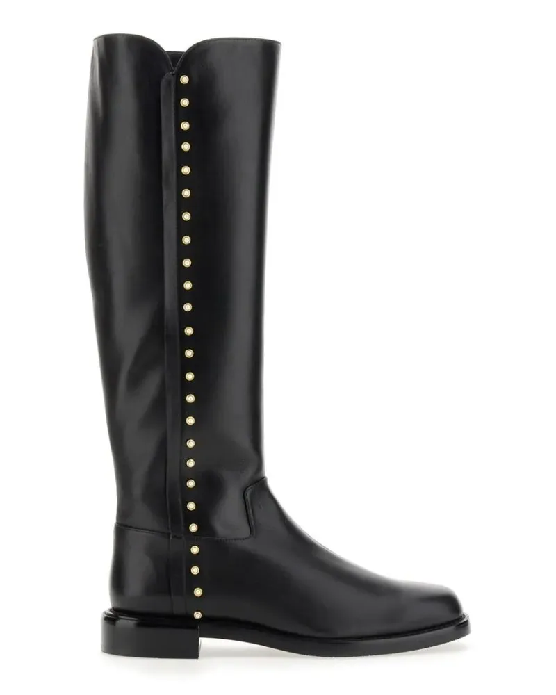 Stuart Weitzman Stiefel Tall Studded Riding Boots schwarz Schwarz