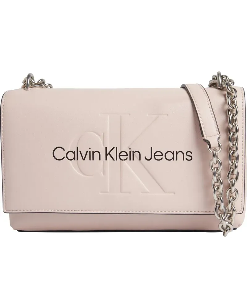 Calvin Klein Hobo Bags Convertible Eco-Leather Shoulder Bag With Magnetic pink Rosa