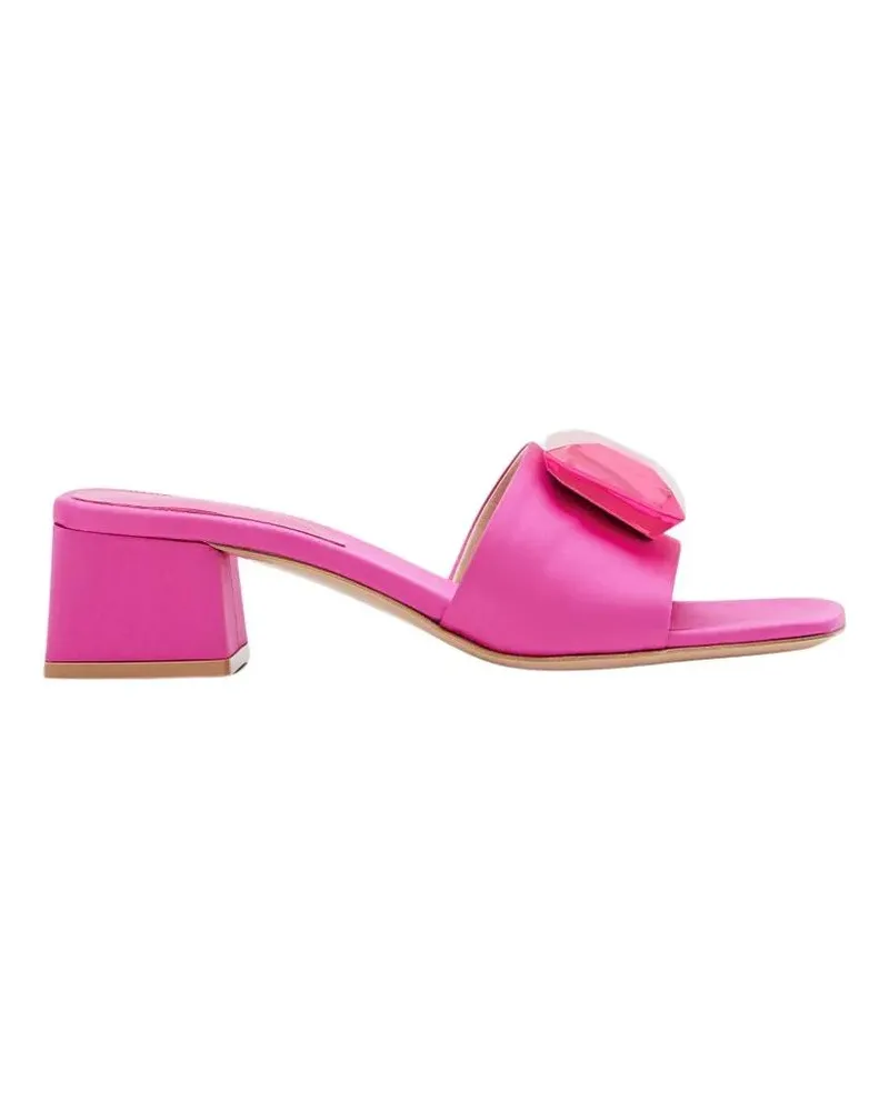 Gianvito Rossi Sandalen 45Mm Satin Sandals pink Rosa