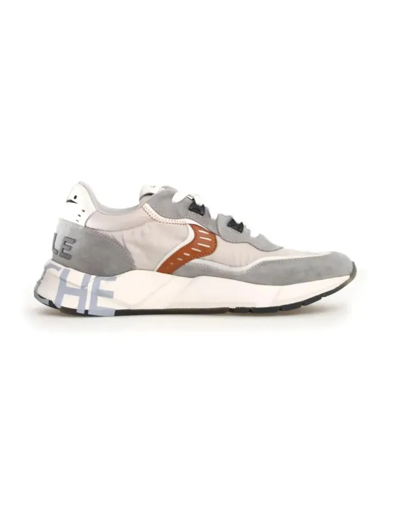 Voile Blanche Low-Top Sneaker Avant-Garde Grey Sneakers With Sporty Notched Sole grau Grau