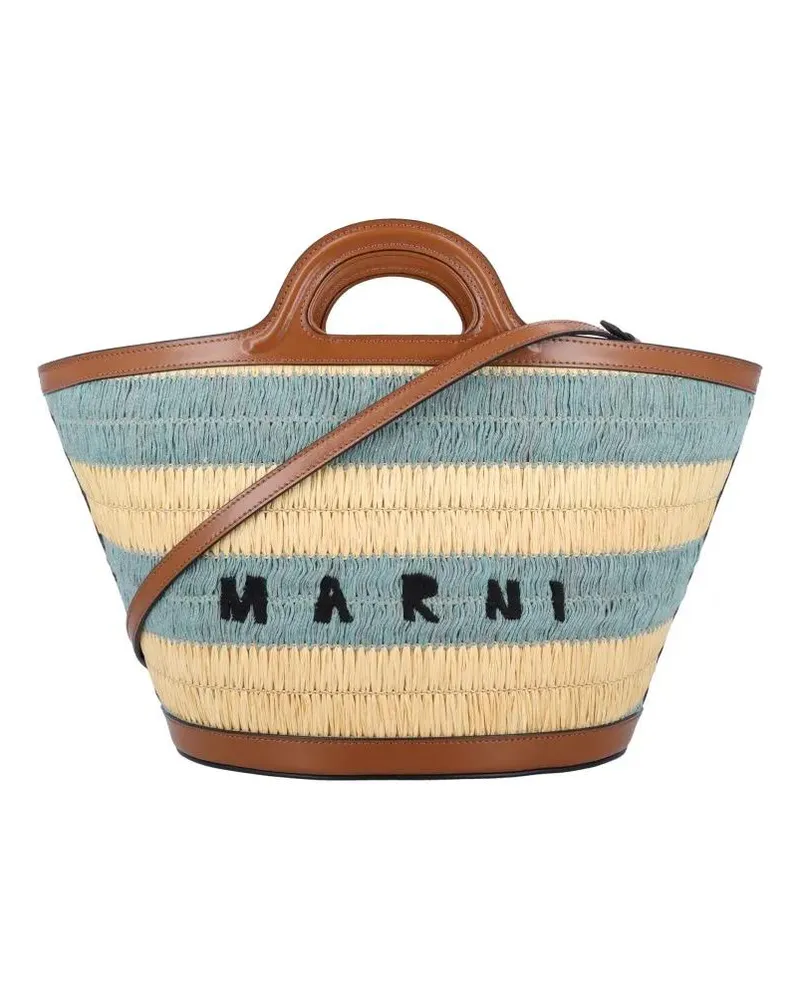 Marni Shopper & Totes Tropicalia Raffia-Effect Small Bag bunt Bunt