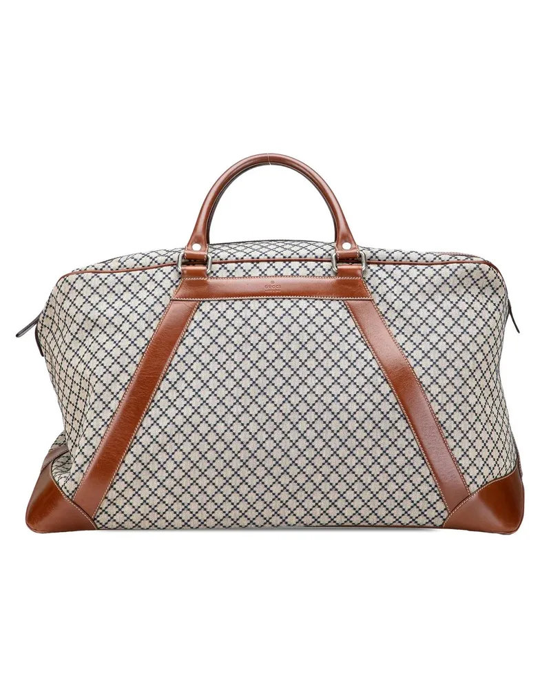 Gucci Weekender Diamante Canvas Travel Bag braun Braun