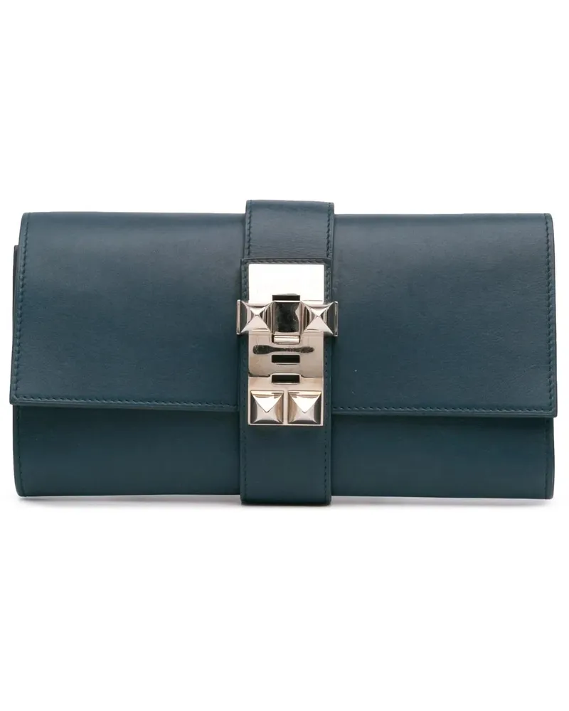 Hermès Clutches Tadelakt Medor Clutch 23 blau Blau
