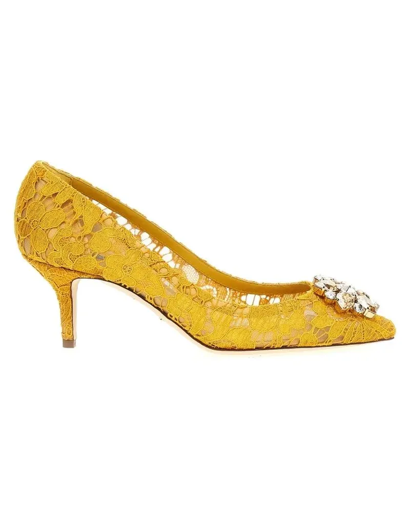 Dolce & Gabbana Hohe Schuhe 'Bellucci' Pumps gelb Gelb