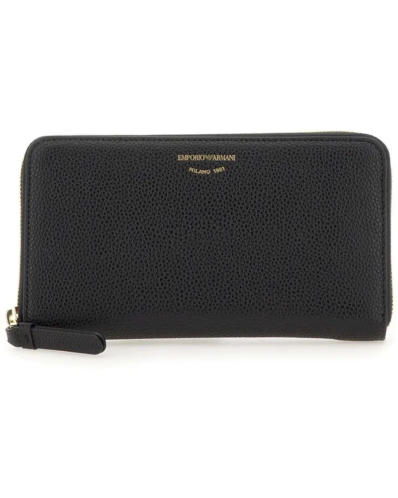 Emporio Armani Kleinleder Wallets Black schwarz Schwarz