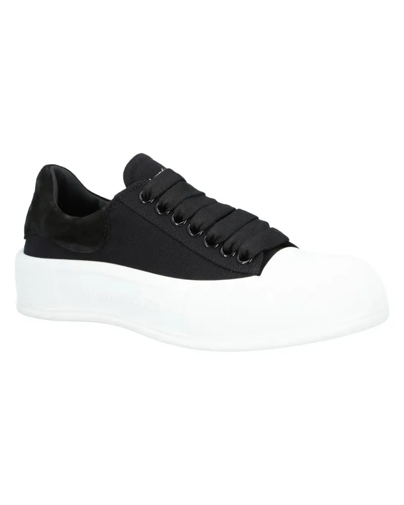 Alexander McQueen Low-Top Sneaker Plimsoll In Black schwarz Schwarz
