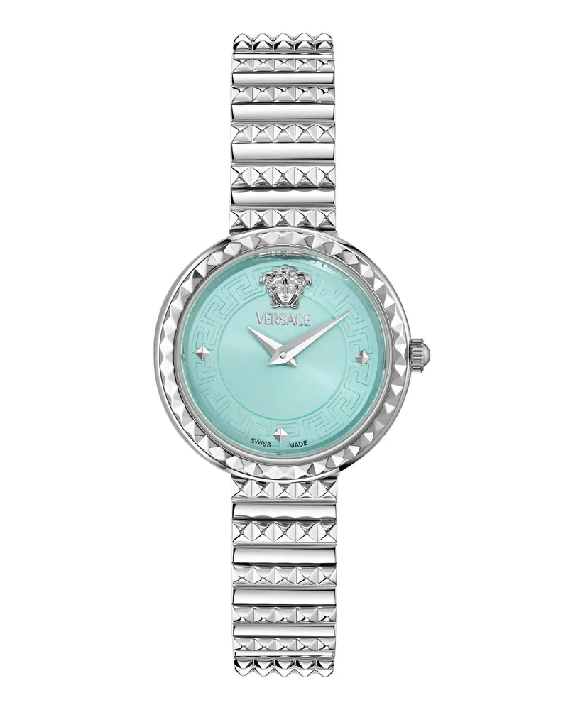 Versace Uhr Quartz 2 Hands Watch Greca Goddess Pet. Sp.(Wc-Dfa blue Blau