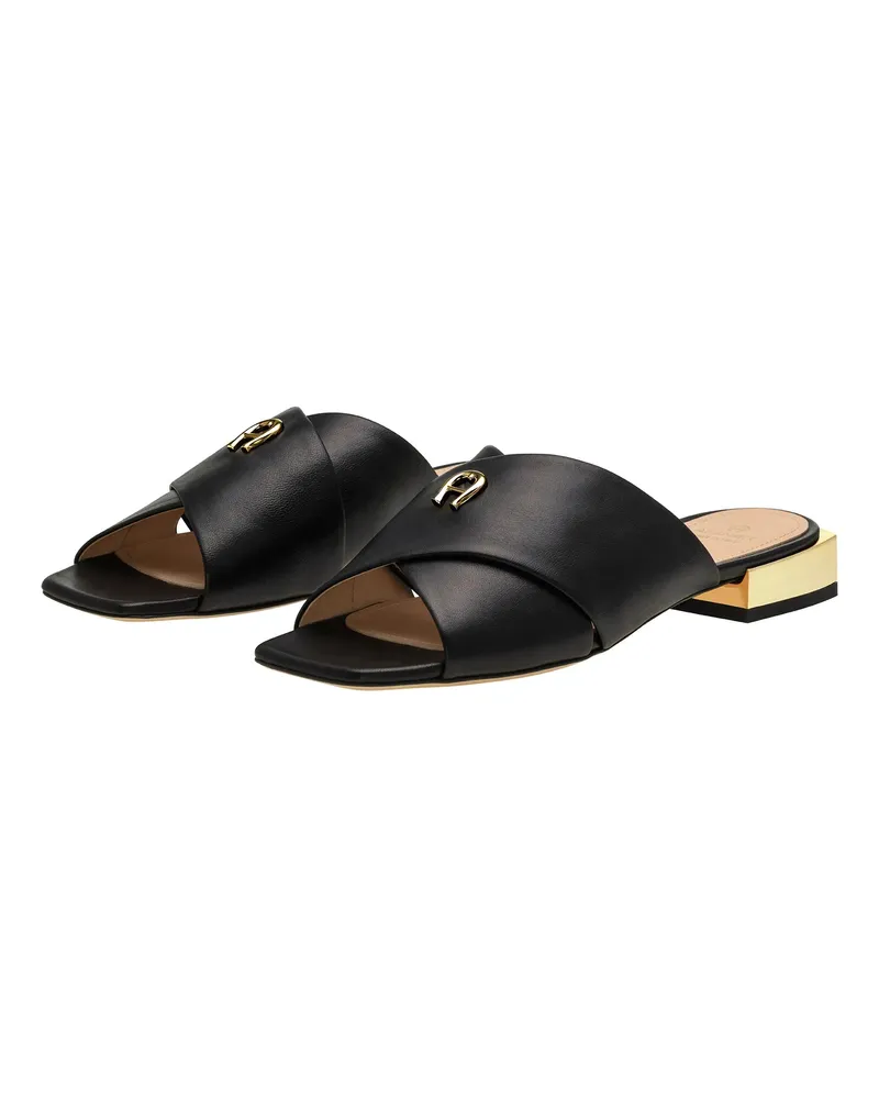 Aigner Sandaletten mit Absatz Sandalen FASHION SASKIA 4C schwarz Schwarz
