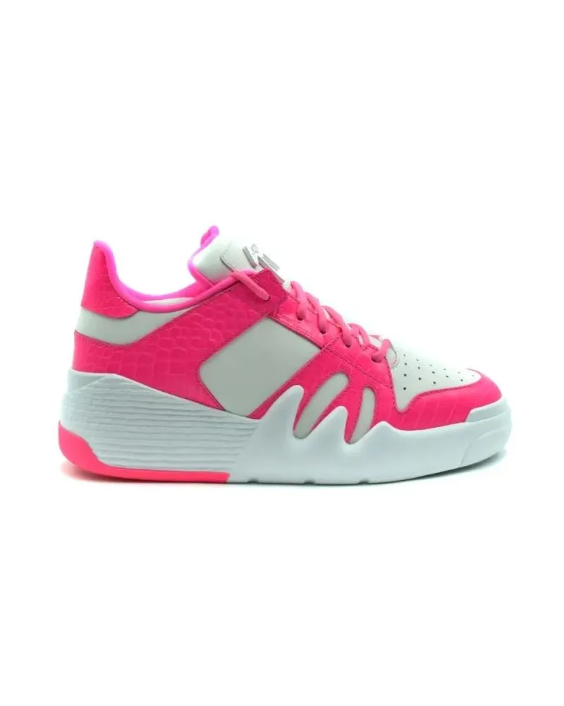 Giuseppe Zanotti Low-Top Sneaker Low-Top Sneakers With Textured Leather pink Rosa