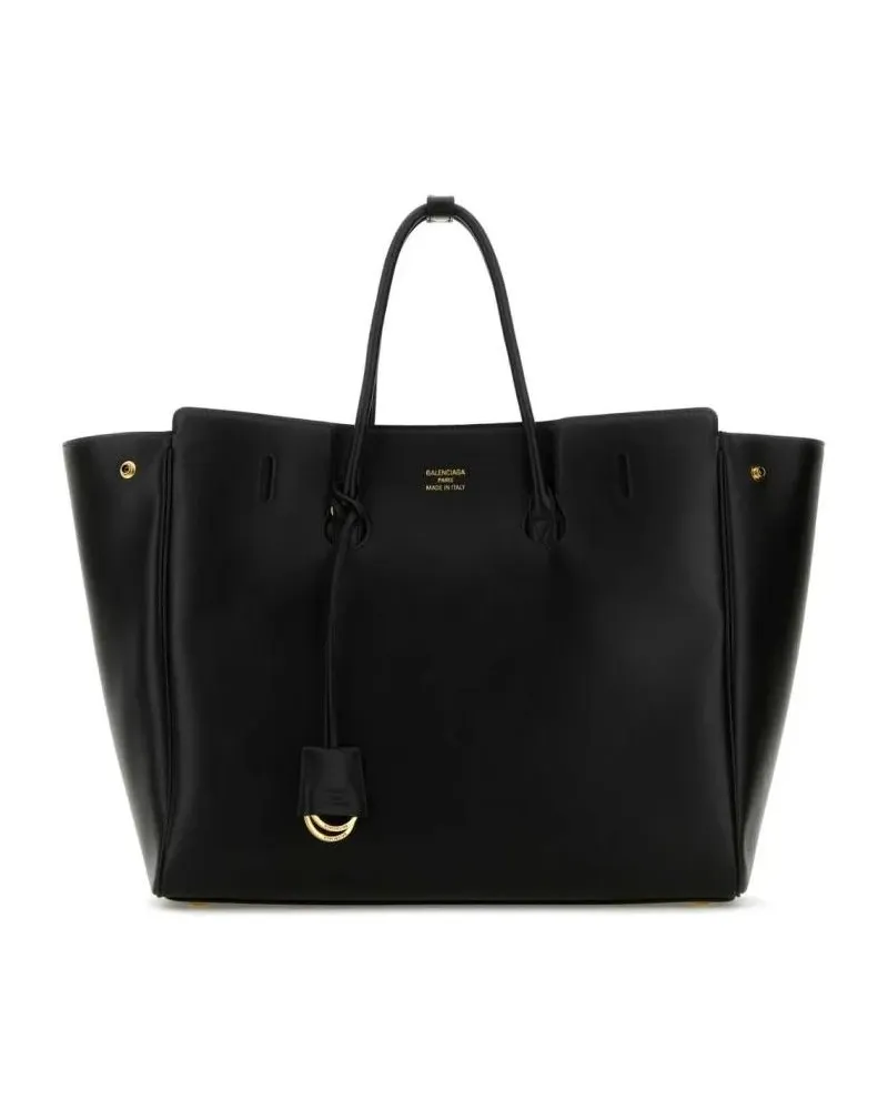 Balenciaga Shopper & Totes Structured Black Bag With Minimalist Aesthetic schwarz Schwarz