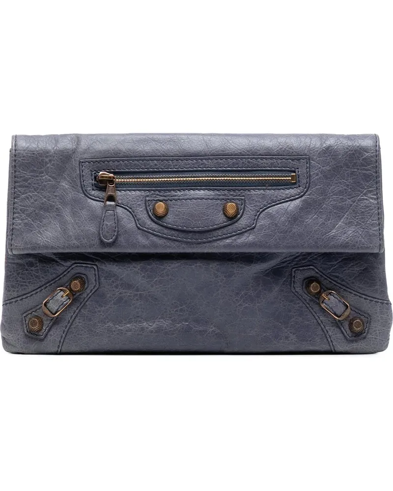 Balenciaga Clutches Lambskin Motocross Giant 12 Envelope Clutch orange Orange