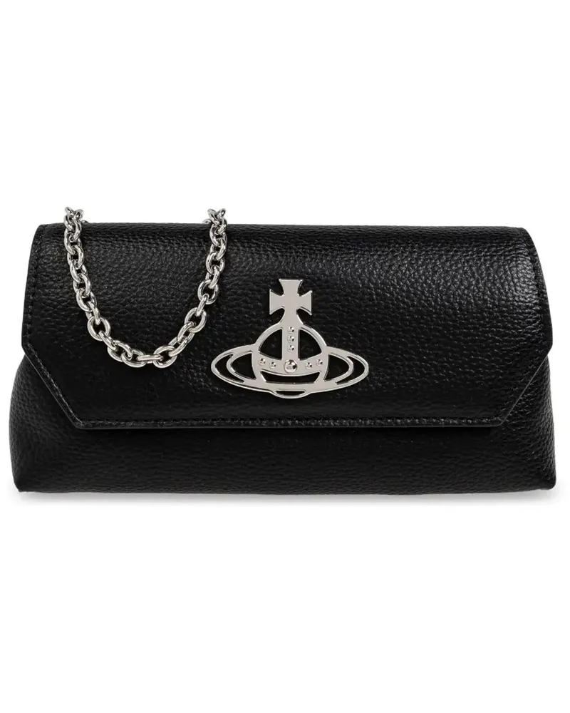 Vivienne Westwood Hobo Bags Orb-Plaque Crossbody Clutch Bag schwarz Schwarz