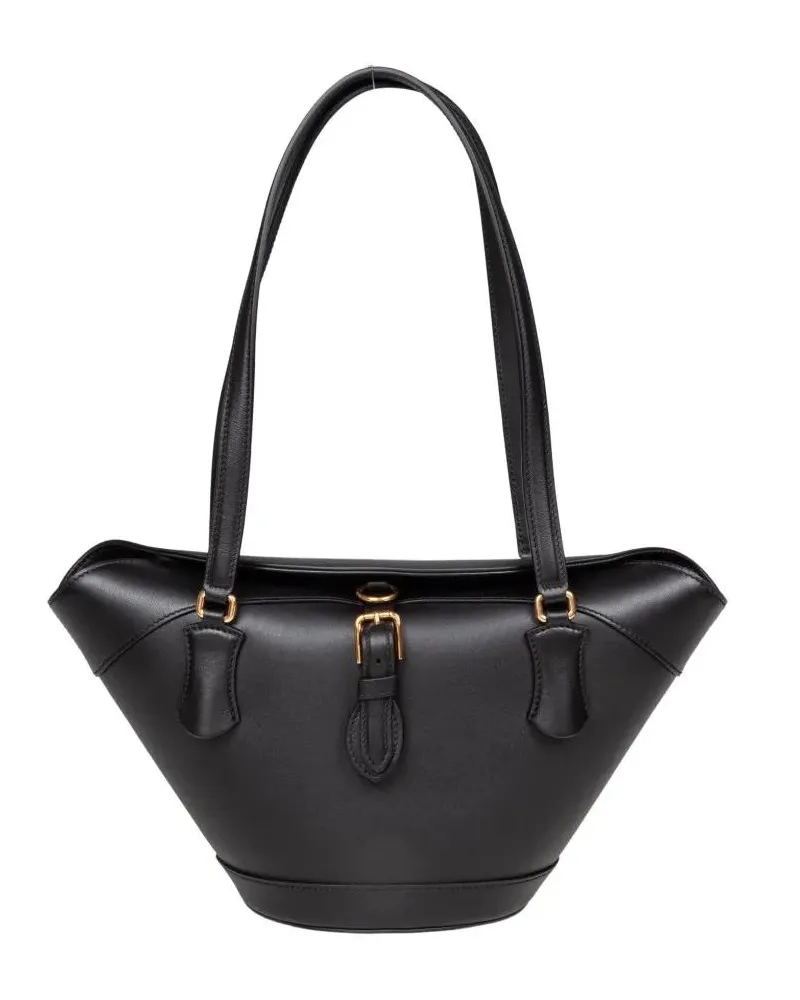 Dolce & Gabbana Shopper & Totes Black Leather Coffa Capri Bag schwarz Schwarz