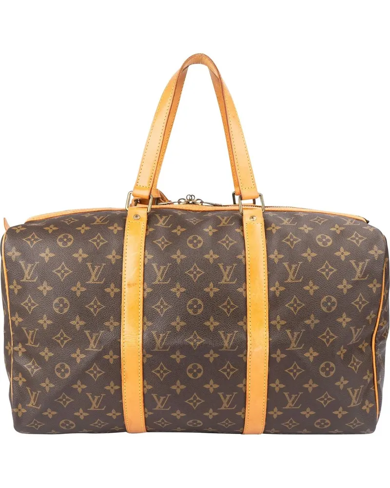 Louis Vuitton Crossbody Bags  Canvas Monogram Sac Souple 45 Travel braun Braun