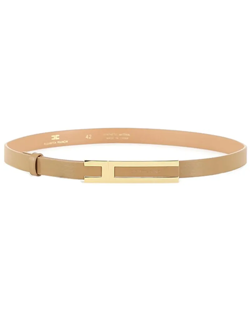 Elisabetta Franchi Gürtel Belts Camel beige Beige