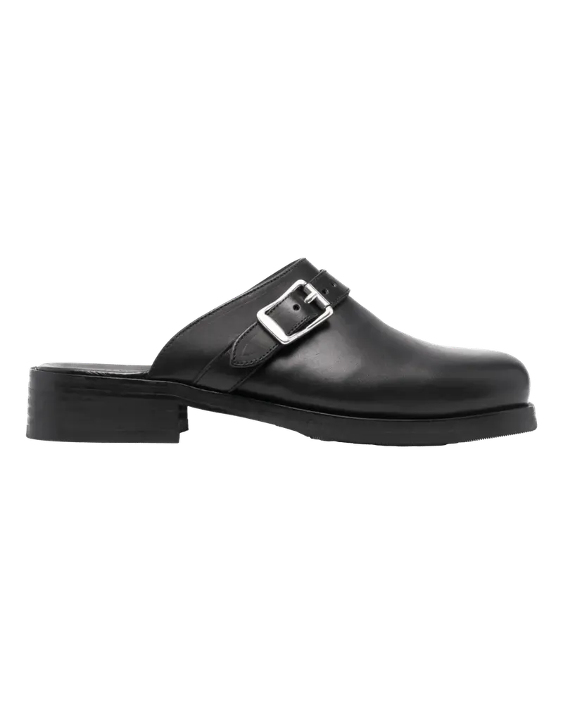 Our Legacy Low-Top Sneaker Camion Mules mit Schnallendetail schwarz Schwarz