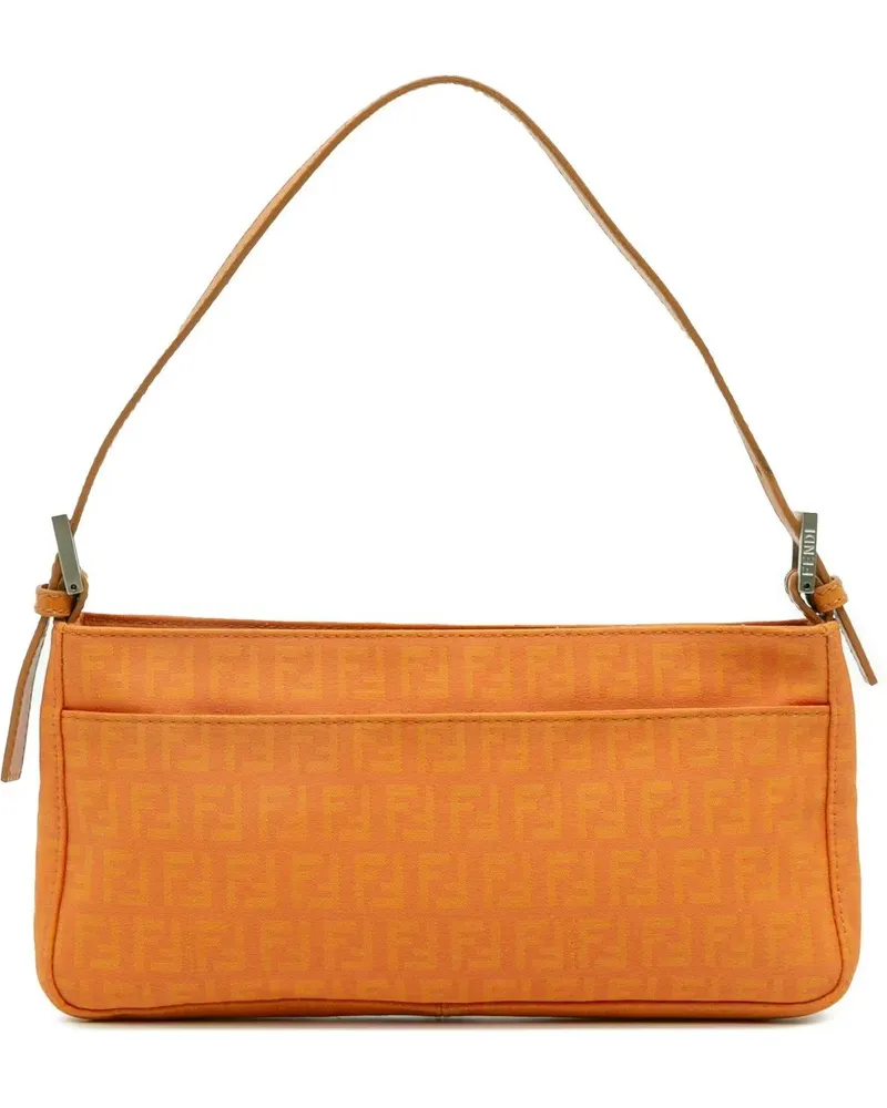 Fendi Hobo Bags Zucchino Canvas Pochette orange Orange