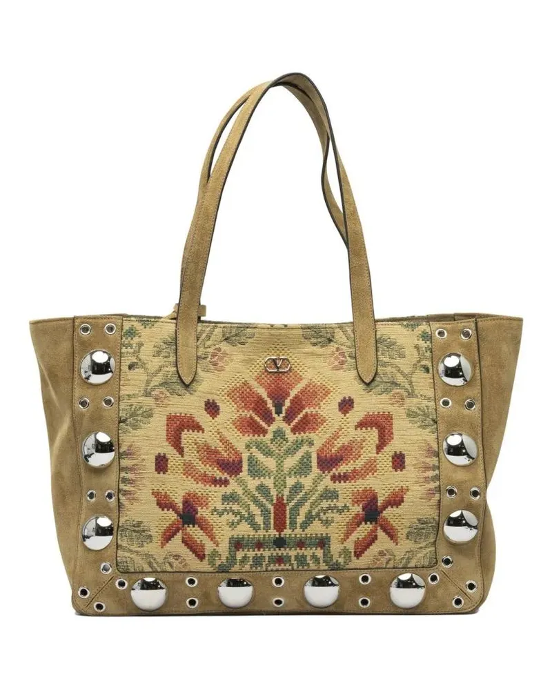 Valentino Garavani Shopper & Totes Embroidered "Nellcôte" Shopper Bag braun Braun