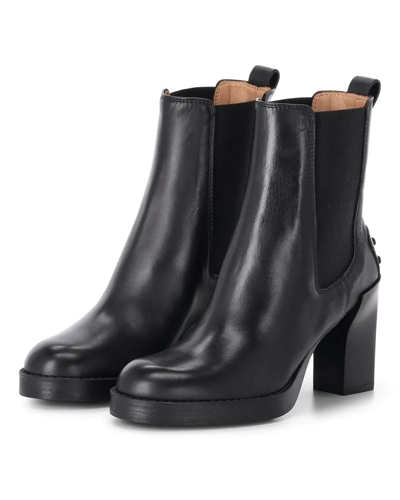TOD'S Low-Top Sneaker Stiefeletten mit Absatz schwarz Schwarz