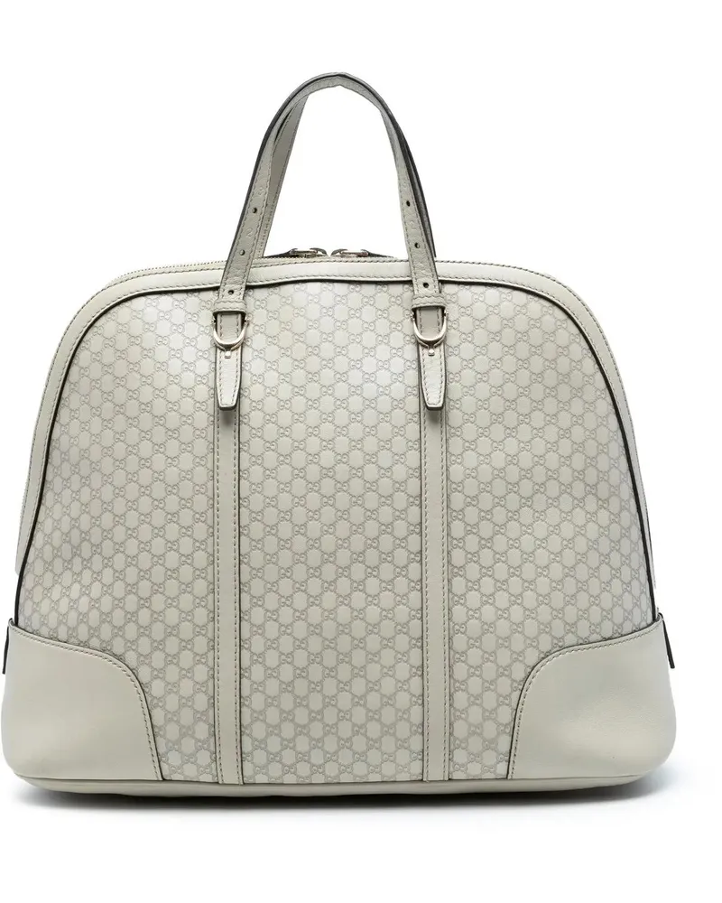 Gucci Shopper Large Microssima Nice Dome Top Handle Bag weiß Weiß