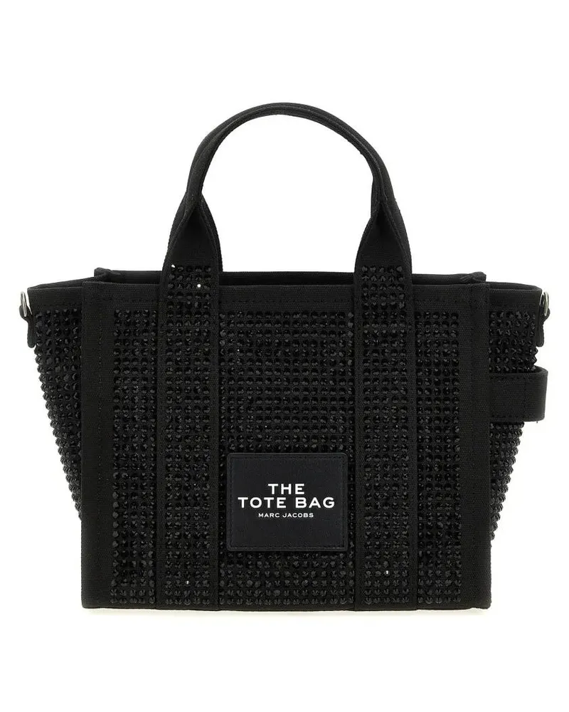 Marc Jacobs Shopper & Totes 'The Crystal Canvas Small Tote' Handbag schwarz Schwarz