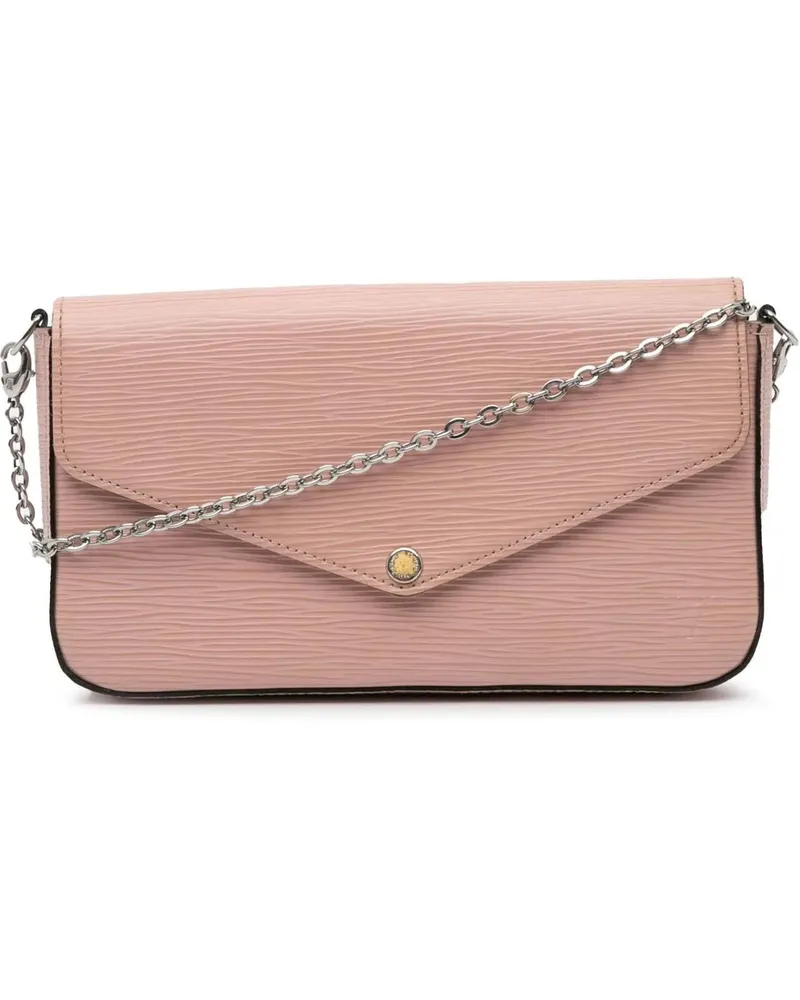 Louis Vuitton Hobo Bags 2017 Epi Pochette Felicie rosa Gold