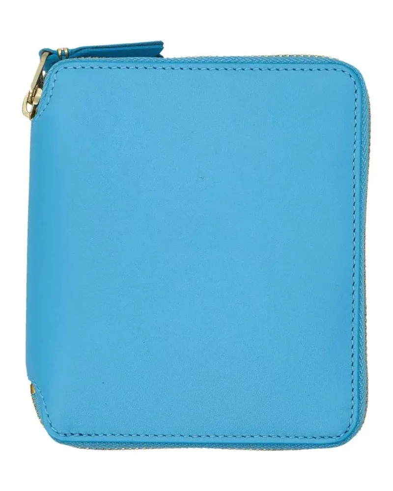 Comme des Garçons Portemonnaies Colour Vertical Wallet Zip Around blau Blau