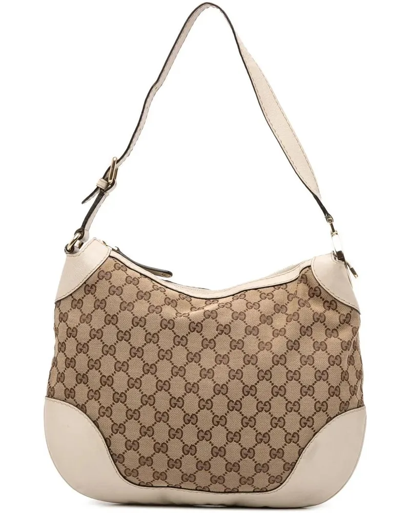 Gucci Hobo Bags GG Canvas Charlotte Hobo braun Braun
