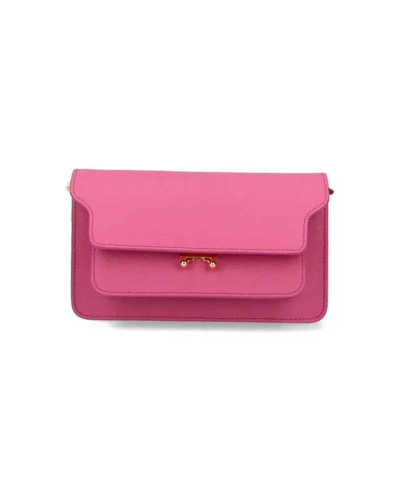 Marni Hobo Bags "Trunk" Pink Leather Shoulder Bag pink Rosa