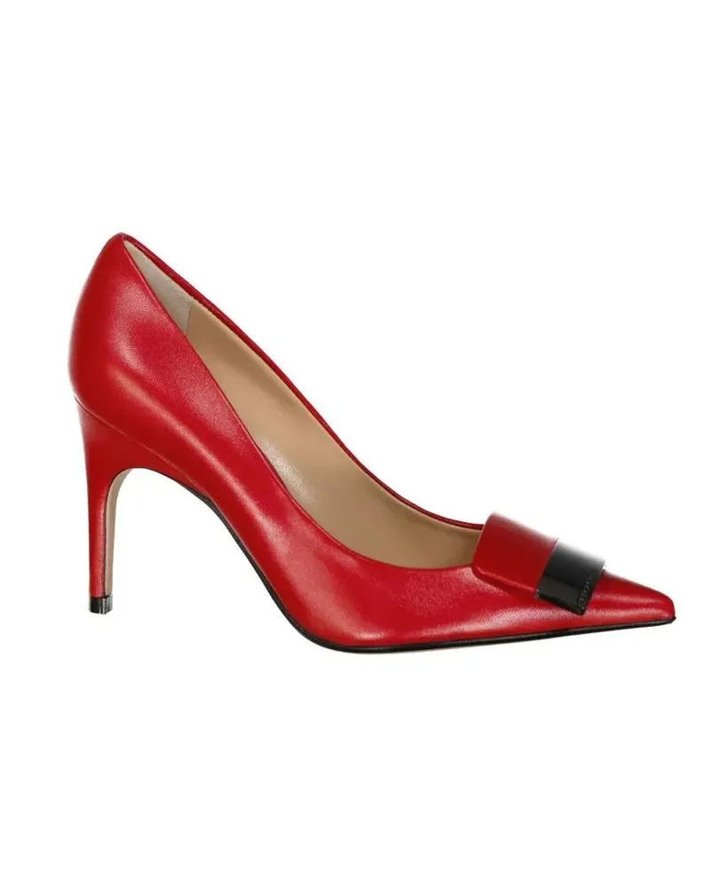 Sergio Rossi Hohe Schuhe Leather Pumps rot Rot