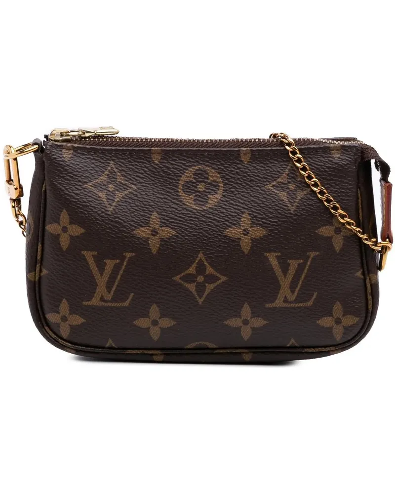 Louis Vuitton Crossbody Bags Monogram Mini Pochette Accessoires braun Braun