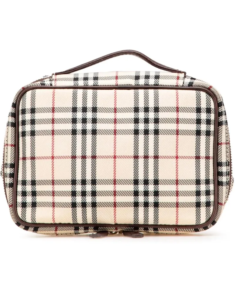 Burberry Kosmetiktaschen 20th House Check Canvas Vanity Bag braun Braun