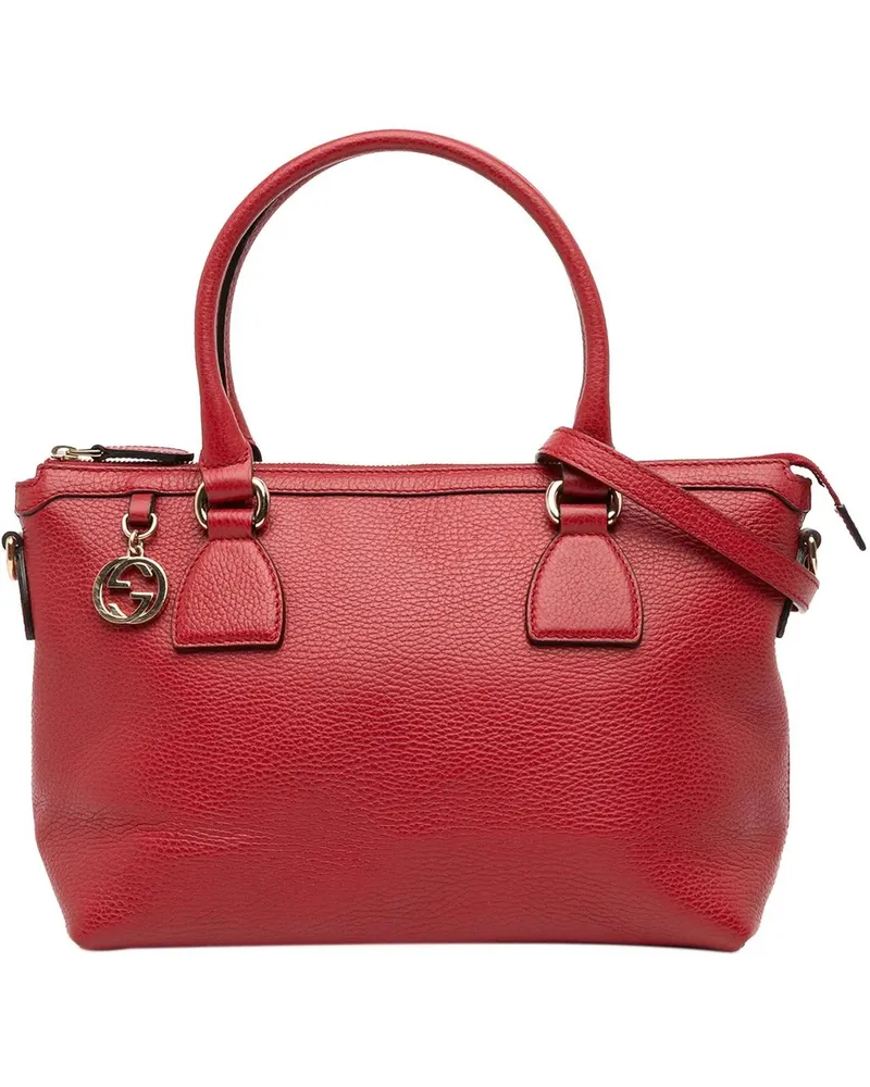 Gucci Hobo Bags Dollar Calfskin GG Charm Satchel rot Rot