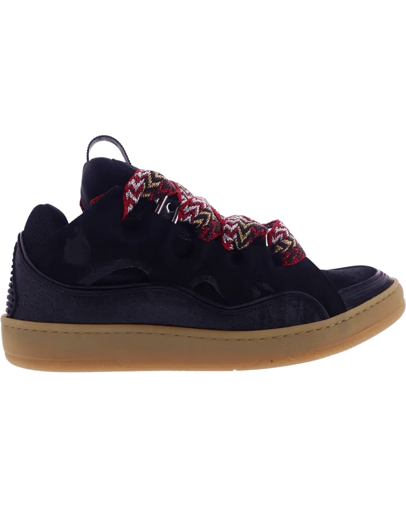Lanvin Low-Top Sneaker Heren Curb Sneakers schwarz Schwarz