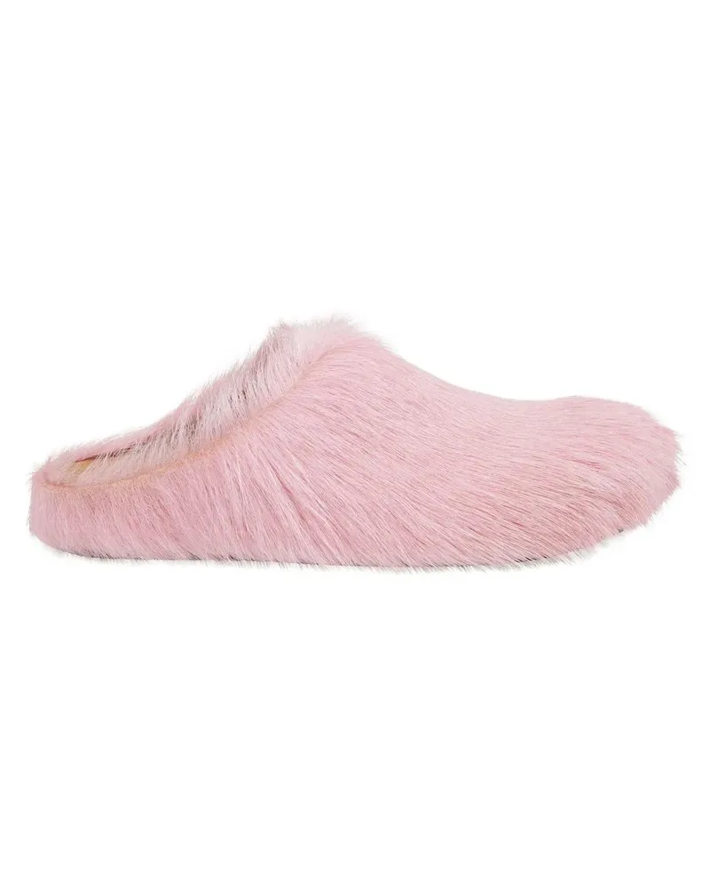 Marni Slipper & Pantoletten Colorful Calf Hair Slip-On Shoes pink Rosa